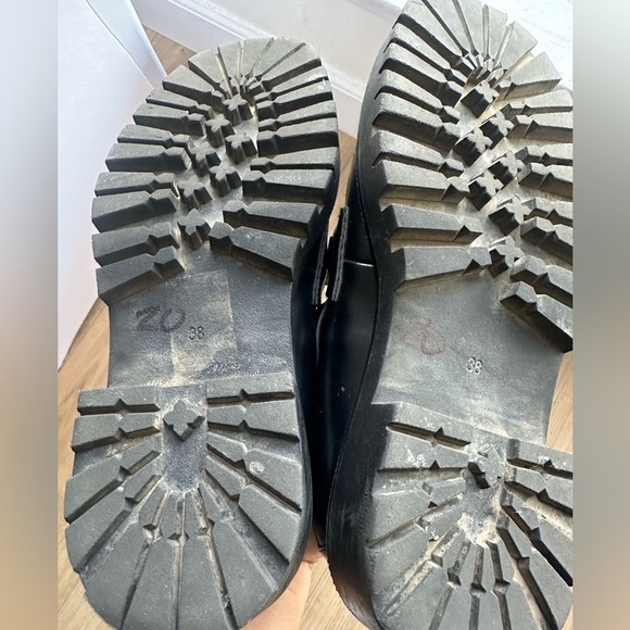 H & M Black  Loafers  with Gold Detailing - Picture 4 of 8